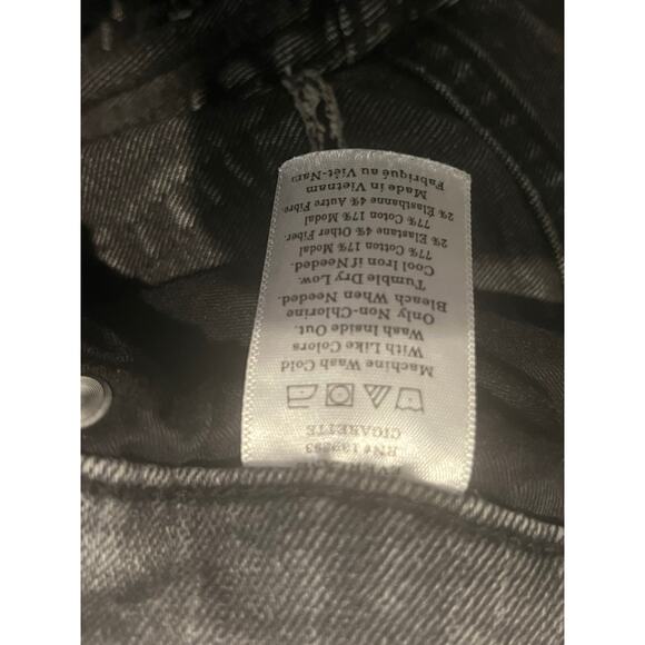 Everlane High-Rise Slim Straight Jeans | Faded Black | Size 26 - Picture 7 of 8